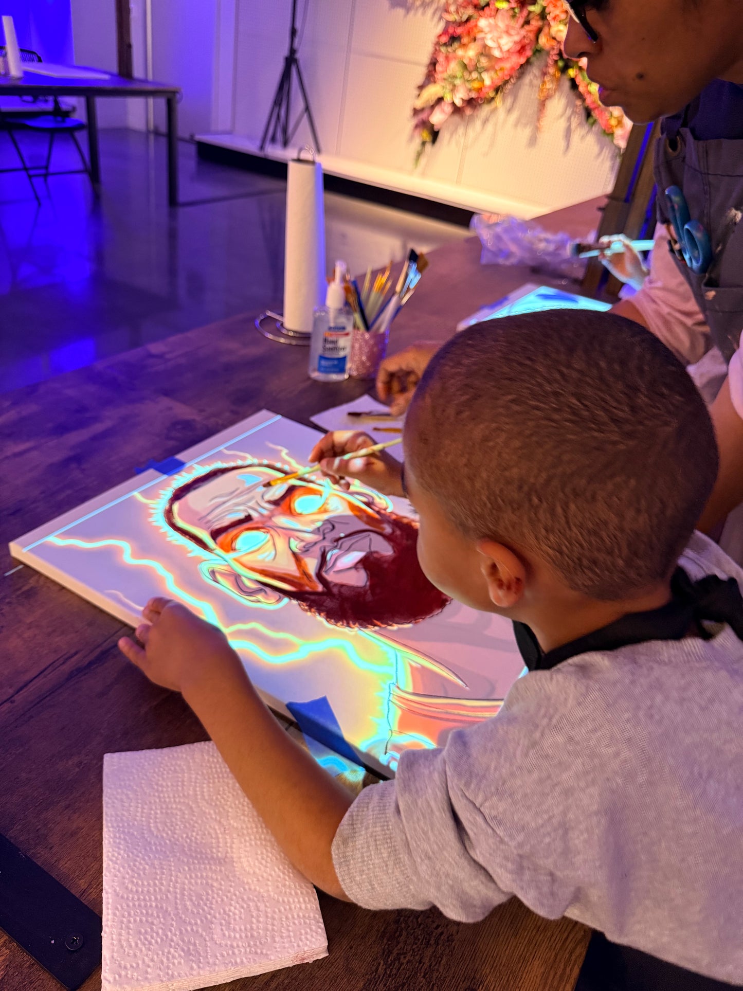 Project and Paint your Selfies