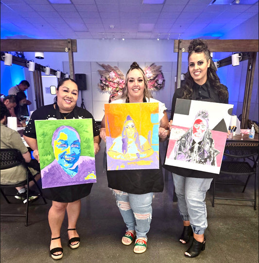 Project and Paint your Selfies