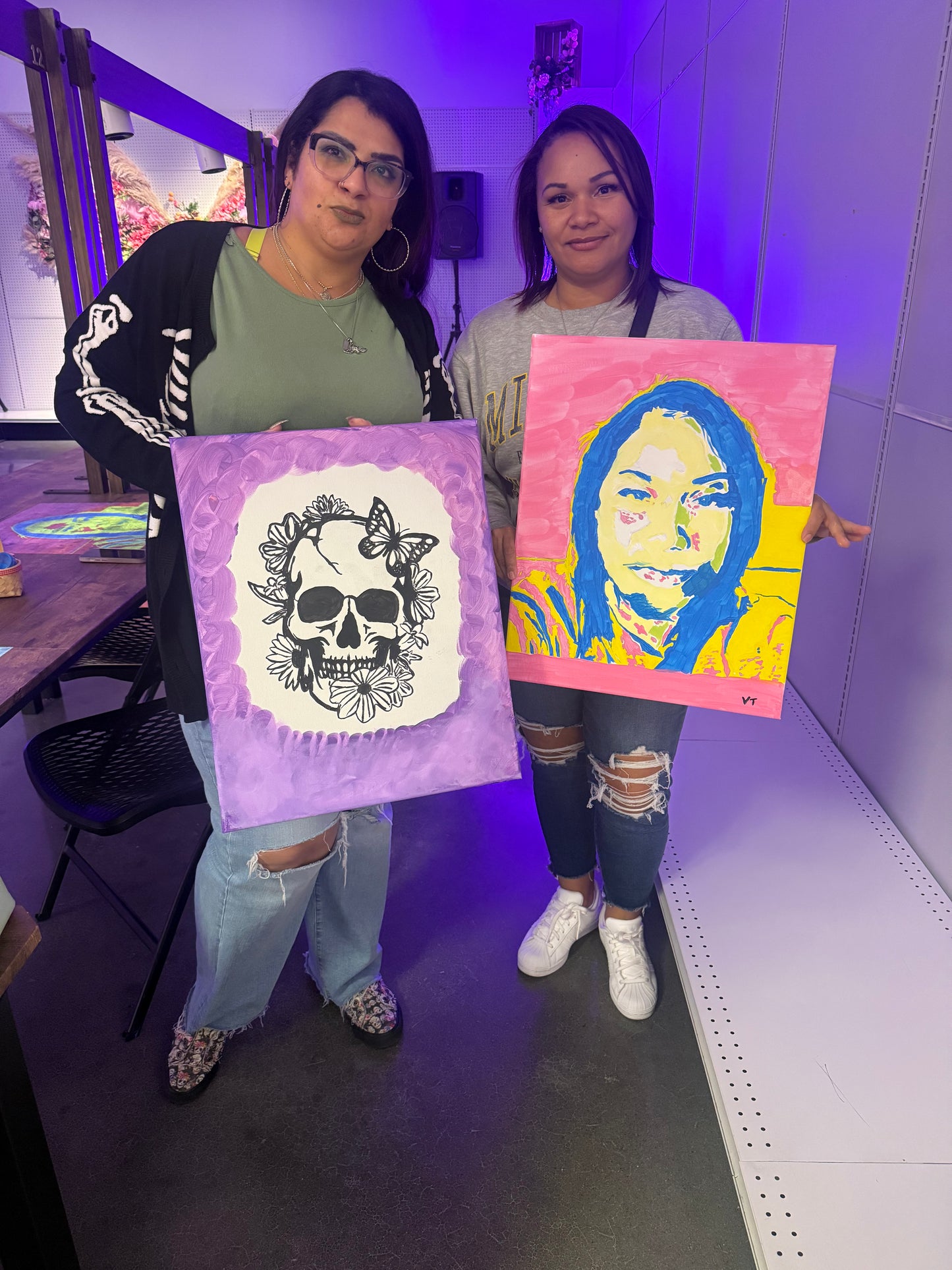 Project and Paint your Selfies