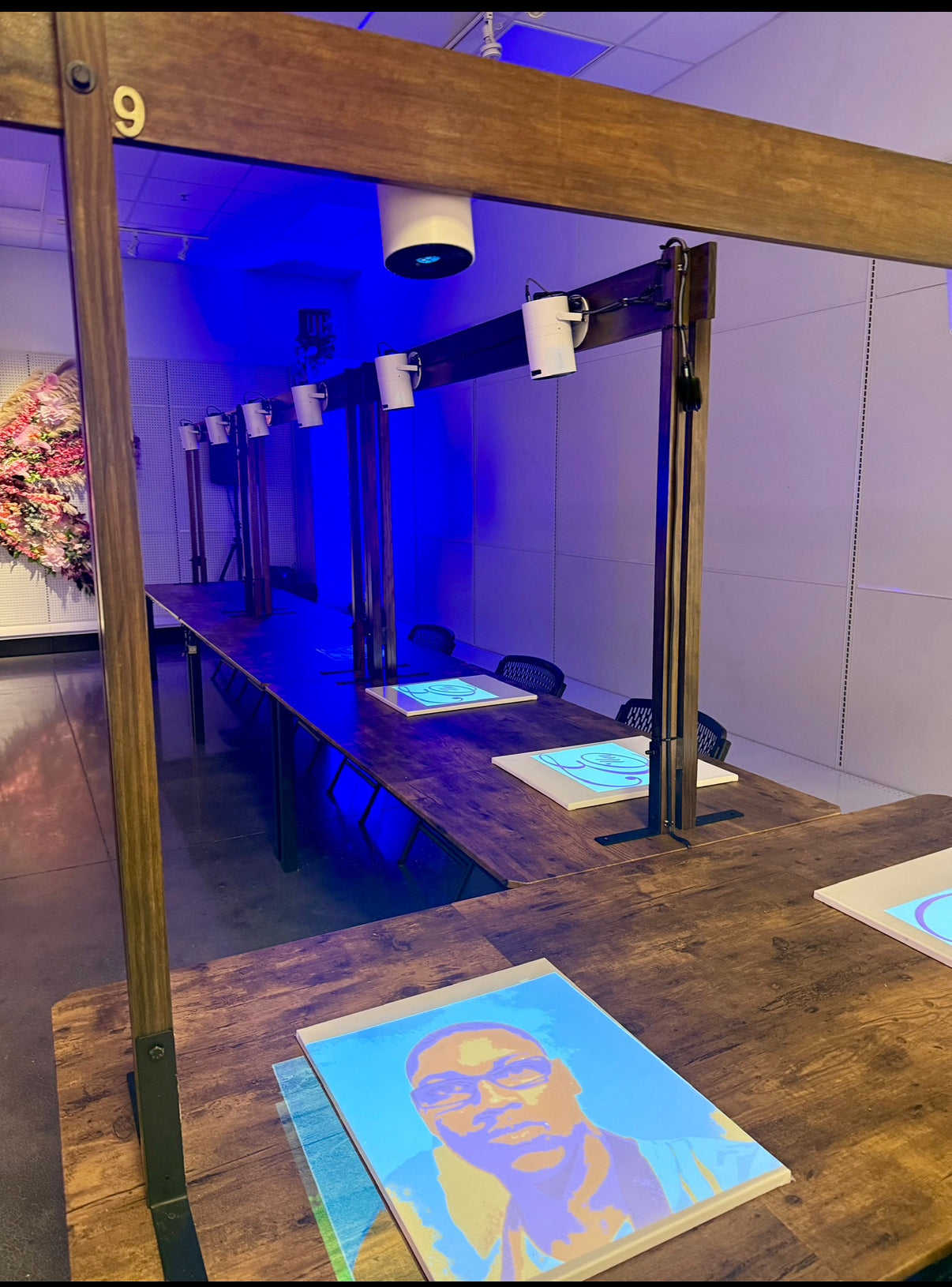 Project and Paint your Selfies