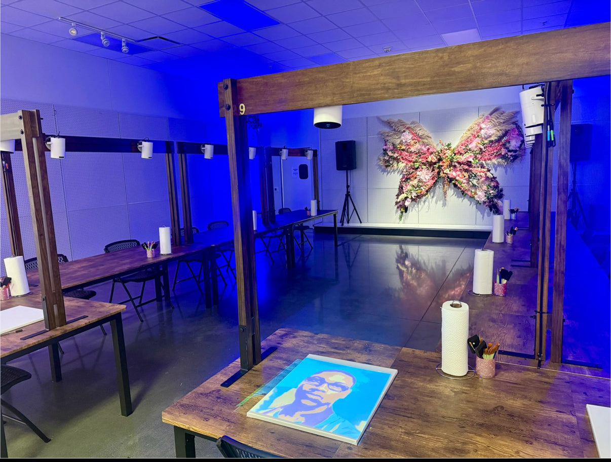 Project and Paint your Selfies